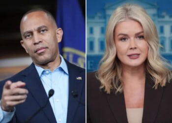 Leavitt and Jeffries trade barbs over political violence and shutdown