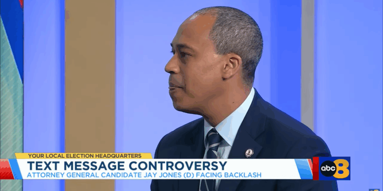 Jay Jones during an interview.