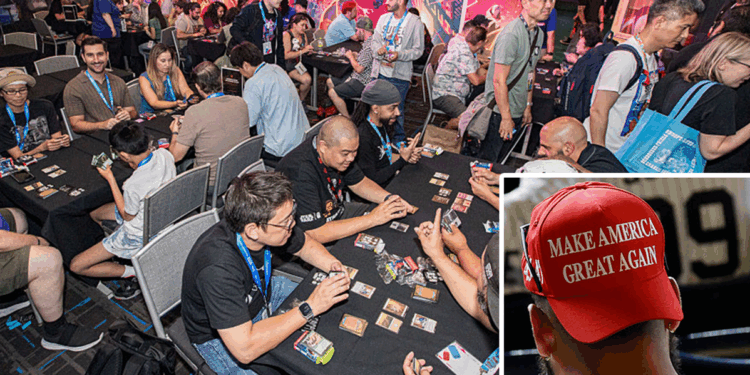 MAGA hat triggers woke cardplayers into allegedly banning champion from entering tournament