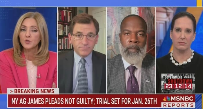 MSNBC Claims Letitia James Is Fighting For 'Something a Lot Bigger'