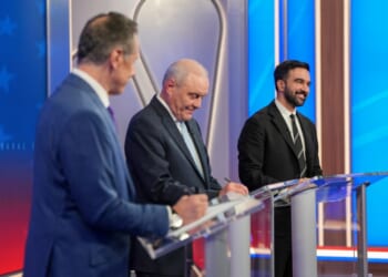 Mamdani weathers Cuomo and Sliwa jabs, beats affordability drum in first NYC mayoral debate