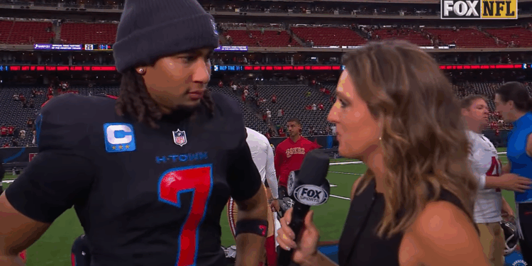 CJ Stroud speaking in an interview.