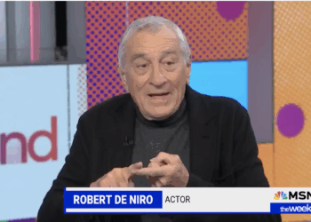 Actor Robert De Niro on MSNBC's The Weekend.