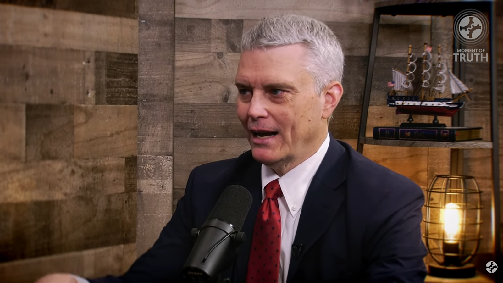 Ed Corrigan talking during an interview.