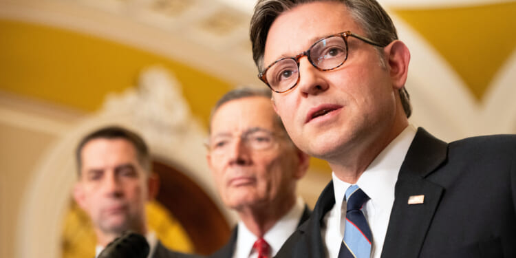 Speaker Mike Johnson holds press conference