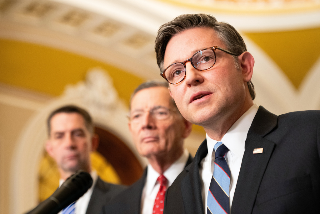 Speaker Mike Johnson holds press conference