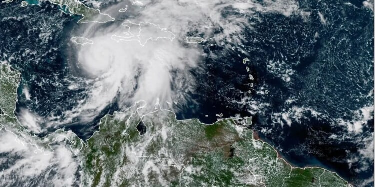 Storm Melissa reaches hurricane strength