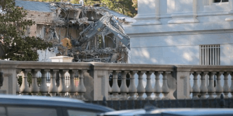 Treasury Department orders employees not to share pictures of White House construction