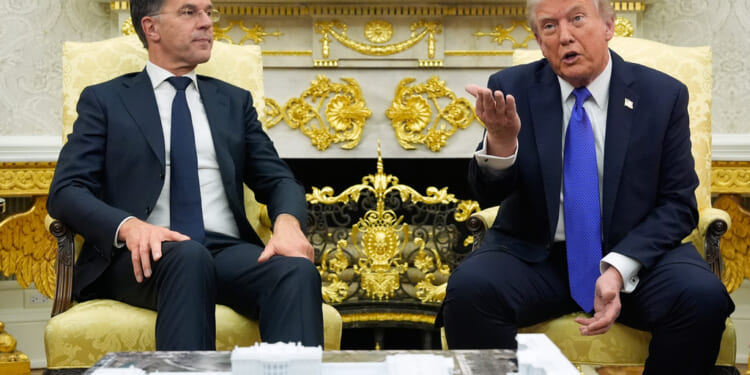 Trump hosts NATO secretary as he turns up the heat on Russia