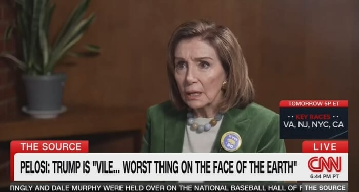 CNN Hypes Nancy Pelosi Calling Trump 'WORST Thing on the Face of the Earth'