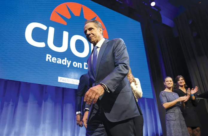 Independent New York City mayoral candidate Andrew Cuomo walks off the stage after conceding the race to New York Mayor-elect Zohran Mamdani on Nov. 4. (Heather Khalifa/AP)