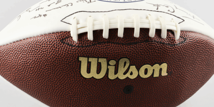 Football signed by six presidents auctioned
