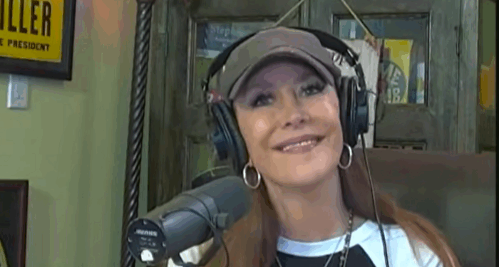 Leftist Radio Host Stephanie Miller Mock-Kisses the Feet of Jasmine Crockett