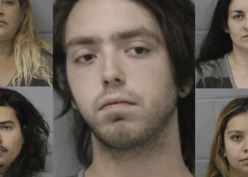 Half-naked woman 'missing flesh' and handcuffed in backyard was tortured for weeks, beaten with bat, shot with BB gun: Cops