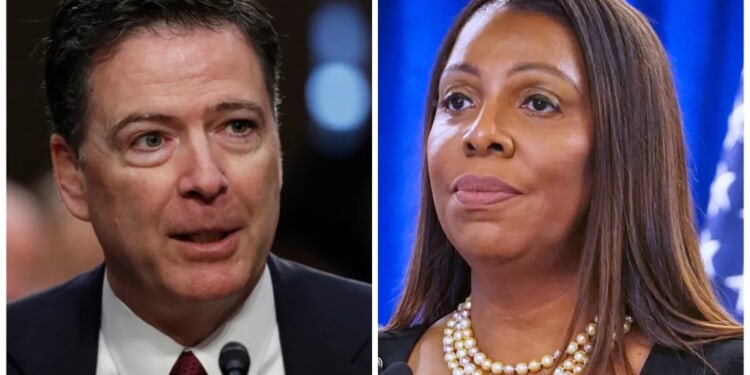 DOJ says don't toss Comey, James cases over 'paperwork error'