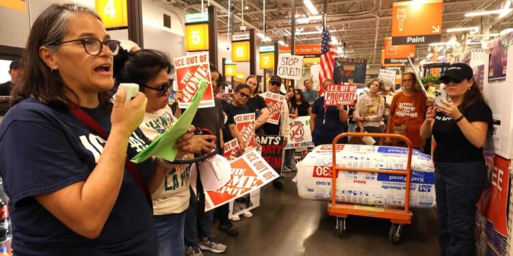 Anti-ICE activists hold Home Depot business operations hostage with disruptive ice-scraper stunt