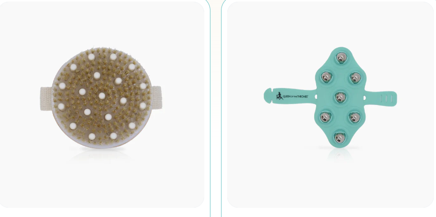 dry brush and hand roller