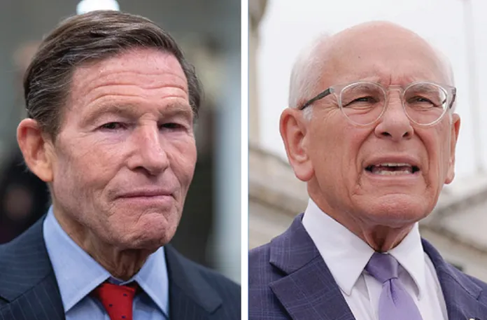 Left to right: Sen. Richard Blumenthal (D-CT), Rep. Paul Tonko 
(D-NY).