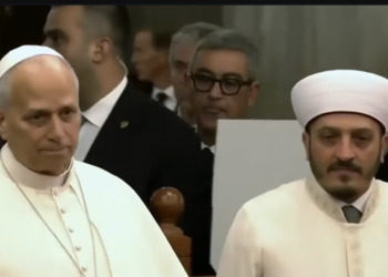 Pope Leo Visits Mosque, Removes Shoes, Calls for Muslim Terror State