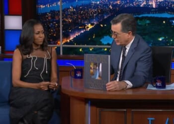 Colbert, Michelle Obama Gush Over How Fashion Checked Allegedly Racist Critics