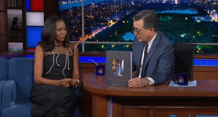 Colbert, Michelle Obama Gush Over How Fashion Checked Allegedly Racist Critics