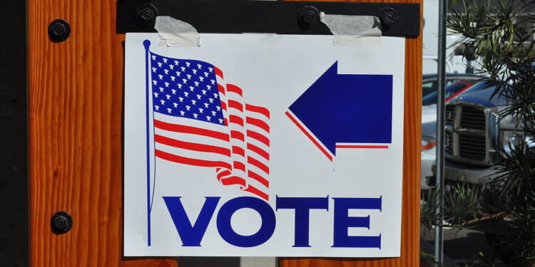 Voting sign