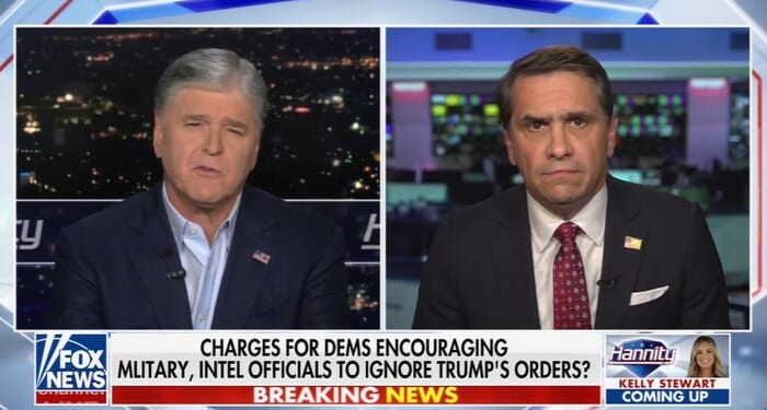 Contrast Between Hannity & Collins on Democrat 'Disobey Orders' Video