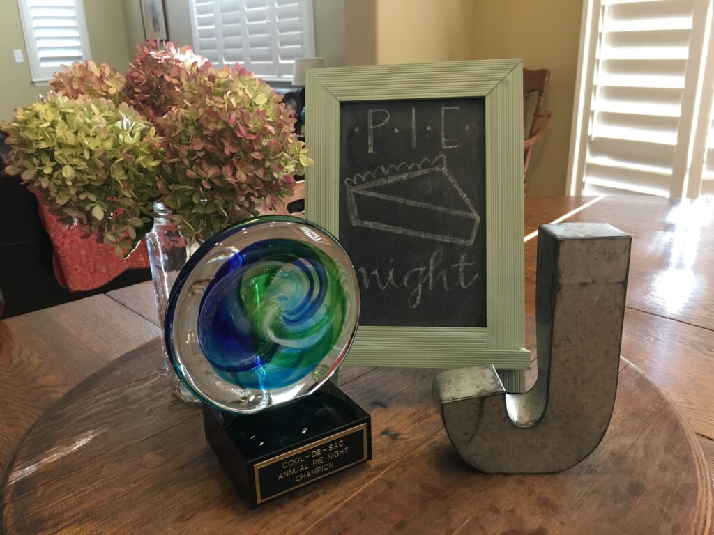 pie night trophy