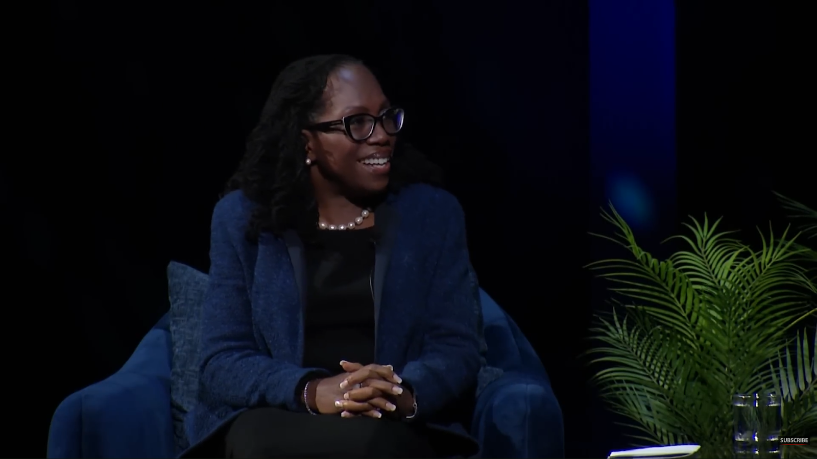 Ketanji Brown Jackson being interviewed.