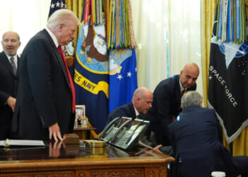 Man collapses during Trump announcement on drug prices