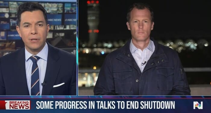 NBC Nightly News Tacitly Acknowledges Democrat Shutdown