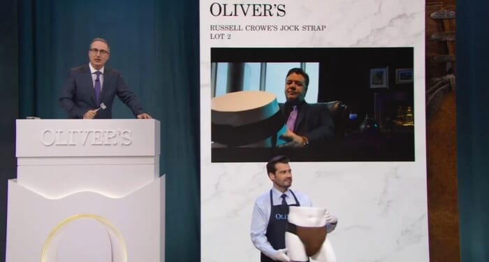 Oliver Has Auction For Public Media Because 'People Would Die' Without It