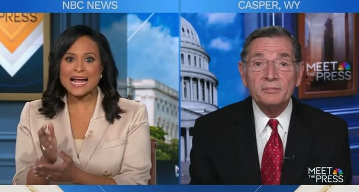 Sen. Barrasso Hits Kristen Welker’s Epstein Slop With Arctic Frost