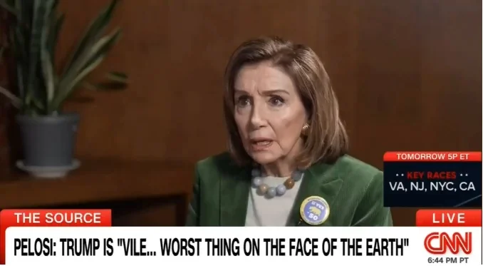 TDS Sufferer Pelosi: 'Vile' Trump 'Worst Thing on the Face of the Earth'