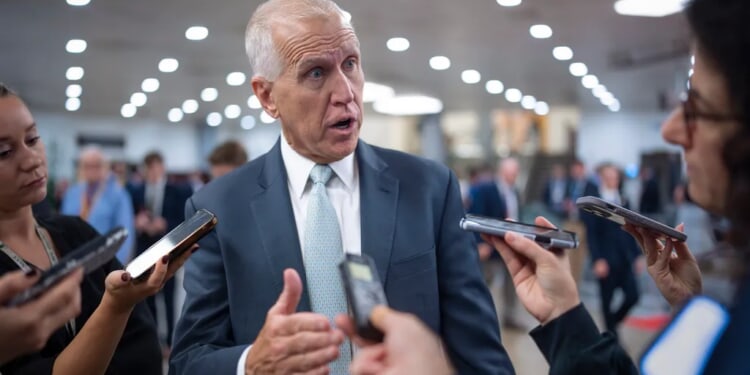 Tillis and Senate Democrats bash Trump peace plan