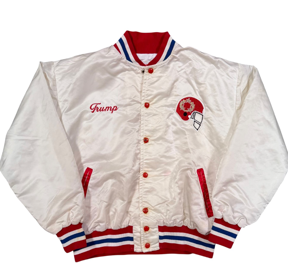 President Donald Trump's New Jersey Generals jacket.