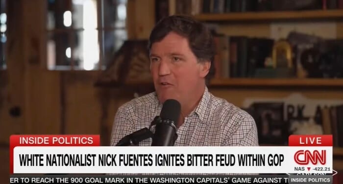 Tucker Carlson's Nazi Ploy Proves The Podcast Is Dominating Media