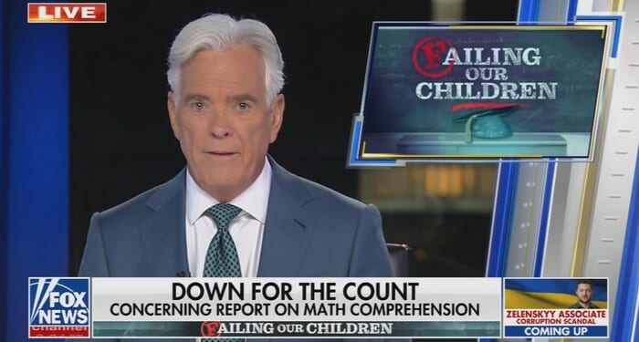 UC SD Freshmen Math Problems Ignored By Network Evening News Shows, Fox Covers
