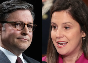 GOP feud breaks out after Elise Stefanik accuses Speaker Johnson of protecting the deep state