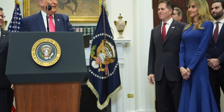 Trump hails Dell family for $6 billion dollar contribution for accounts