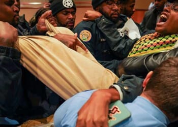 Unruly anti-ICE protesters shut down NOLA city council meeting — police carry out activist