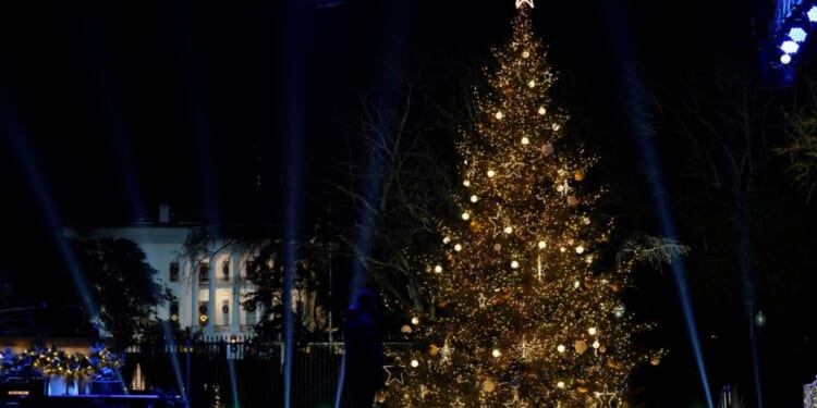 Washington DC lights the National Christmas Tree