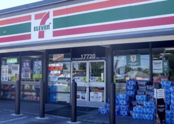 Dozens of teenagers loot 7-Eleven in brazen flash-mob robbery — and post video on social media