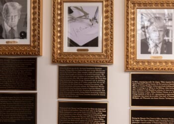 Trump unveils disparaging 'Presidential Walk of Fame' plaques