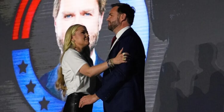 Erika Kirk vows to get Vance 'elected for 48' at AmericaFest