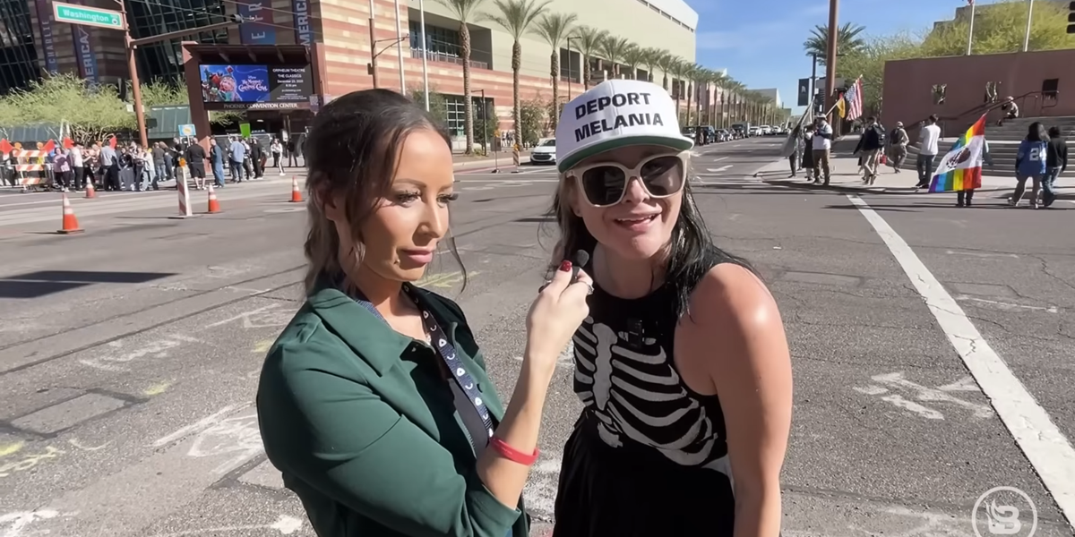 BlazeTV host Sara Gonzales catches woke radicals spewing nonsense outside AmFest