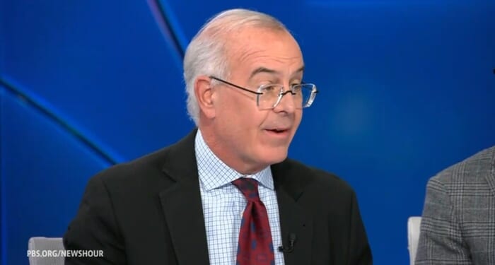 Brooks Claims 'Gigantic Portraits' Of Trump Remind Him Of 'The Stalin Era'