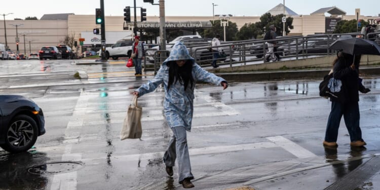 California’s intense winter storms turned some roads into rivers of mud