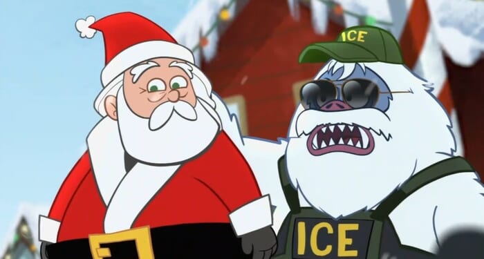 Colbert's Christmas Cartoon Has Trump, ICE Arrest Santa