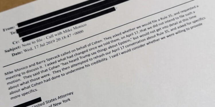 DOJ discloses information meant to be redacted from Epstein files